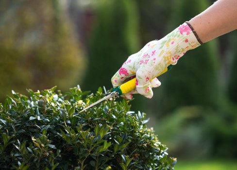 Safety-focused landscaping team working responsibly on site
