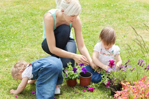 Seasonal garden clearance work in a Hanwell backyard